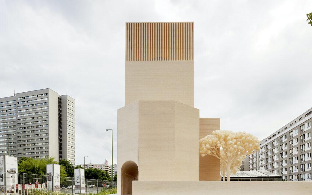 How the multi-faith building, dubbed a churmosquagogue, might look