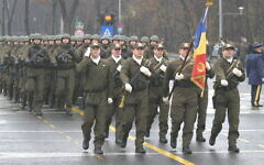 A Counter-Terrorism Battalion of the SRI on parade in 2008. (Wikipedia/Source http://www.mapn.ro/fotodb/20061129_1/Detasamentul_Brigazii_Antiteroriste
Author MAPN/ Attribution-ShareAlike 3.0 Unported (CC BY-SA 3.0)) A Counter-Terrorism Battalion of the SRI on parade in 2008. (Wikipedia/Source http://www.mapn.ro/fotodb/20061129_1/Detasamentul_Brigazii_Antiteroriste
Author MAPN/ Attribution-ShareAlike 3.0 Unported (CC BY-SA 3.0))