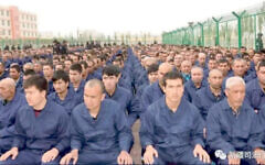 Uyghur Muslims held in 're-education' camps in north west China Uyghur Muslims held in 're-education' camps in north west China
