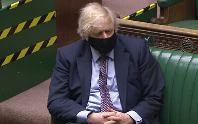 Prime Minister Boris Johnson in the House of Commons.