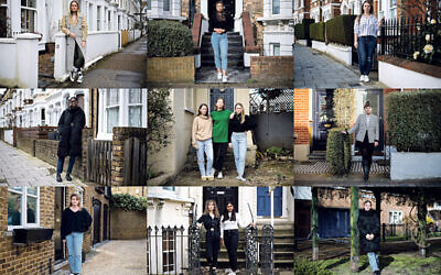 Young women, who have all spoken about their experiences of sexual intimidation, stand outside their homes in tribute to Sarah Everard. The women pictured are not the same at those featured in this article.