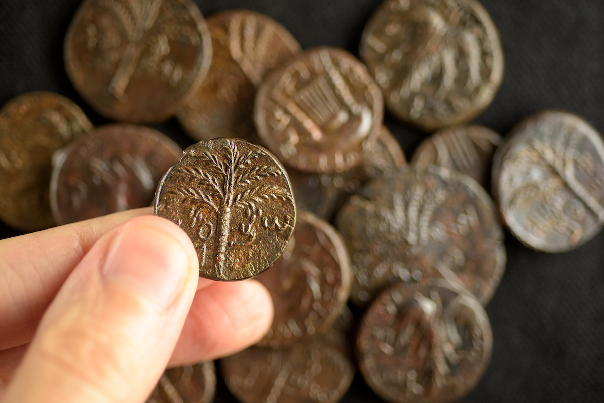 Bar Kochva Hoard. Photo-Dafna Gazit Israel Antiquities Authority