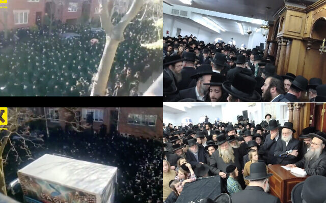 Screenshots of the funeral and mourning processions