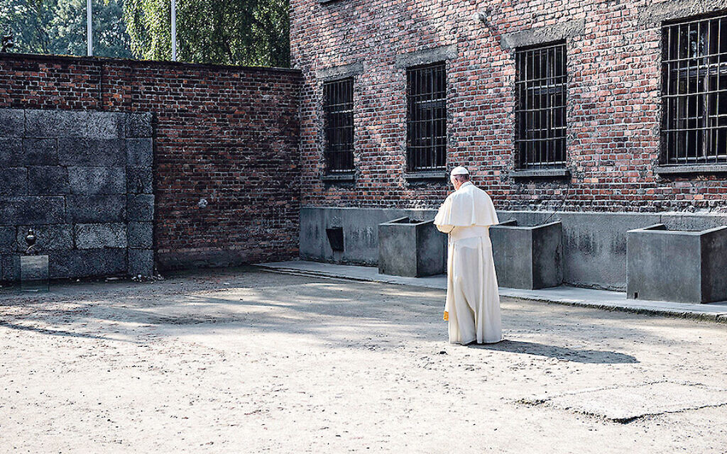 Pope Francis at Auschwitz Birkenau