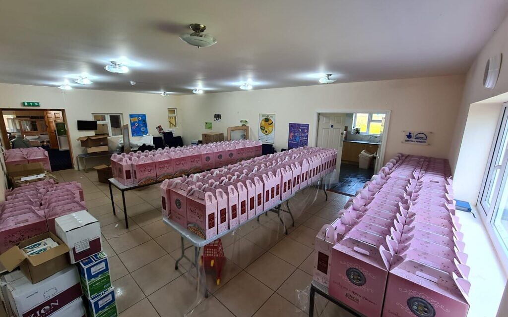 Prepared kits ready for distribution