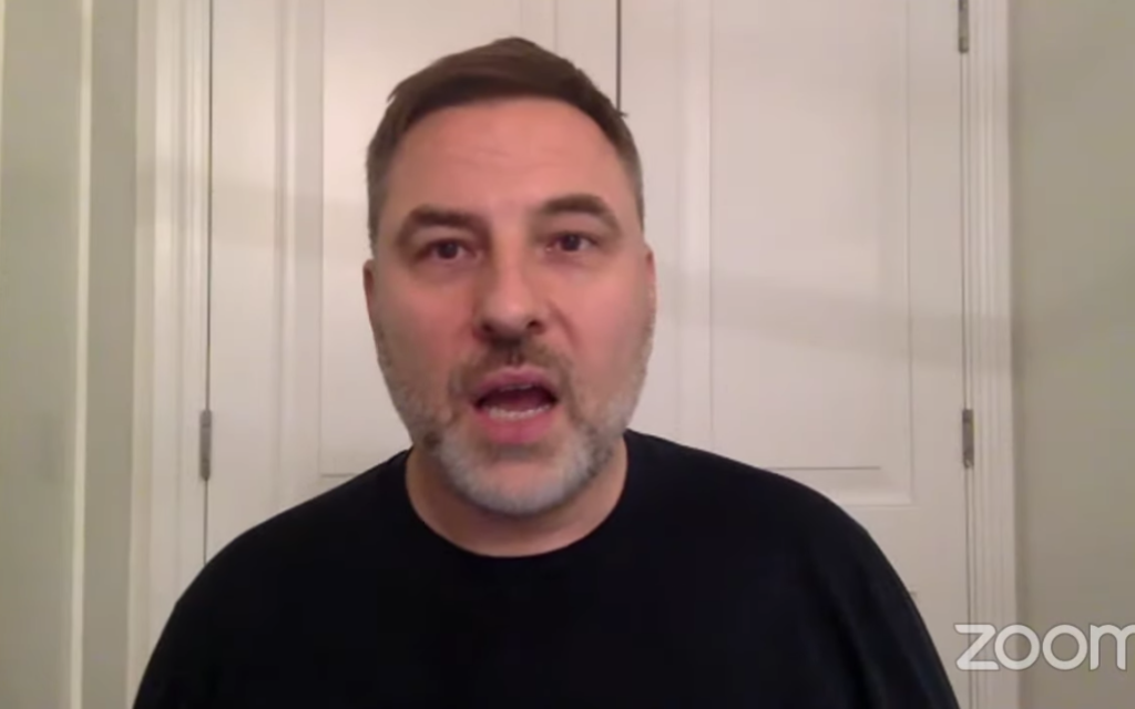 David Walliams, speaking at a JLGB Virtual event last night