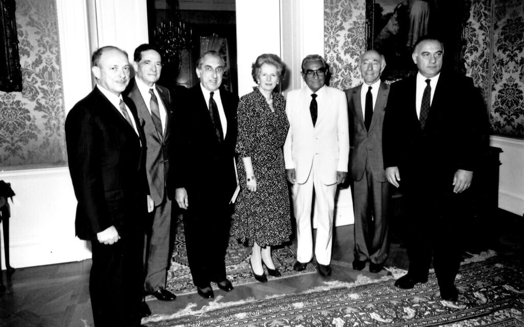 English connection: Thatcher Meeting Isi and delegation of World Presidium of Soviet Jewry