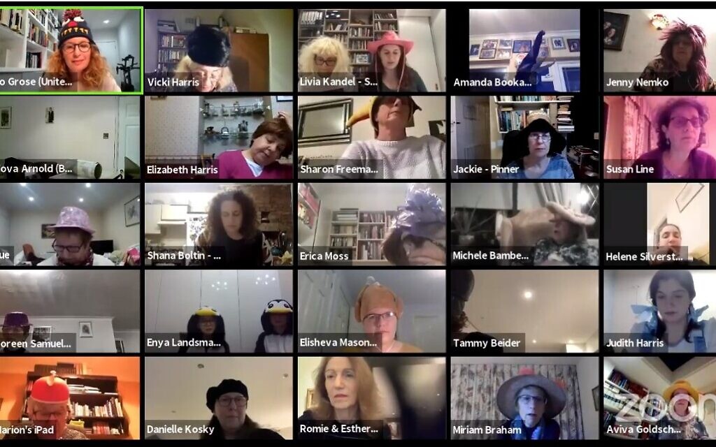 Some of the participants in the online Purim events run by United Synagogue