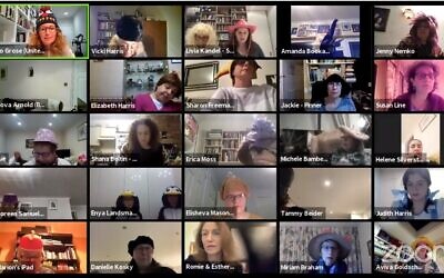 Some of the participants in the online Purim events run by United Synagogue