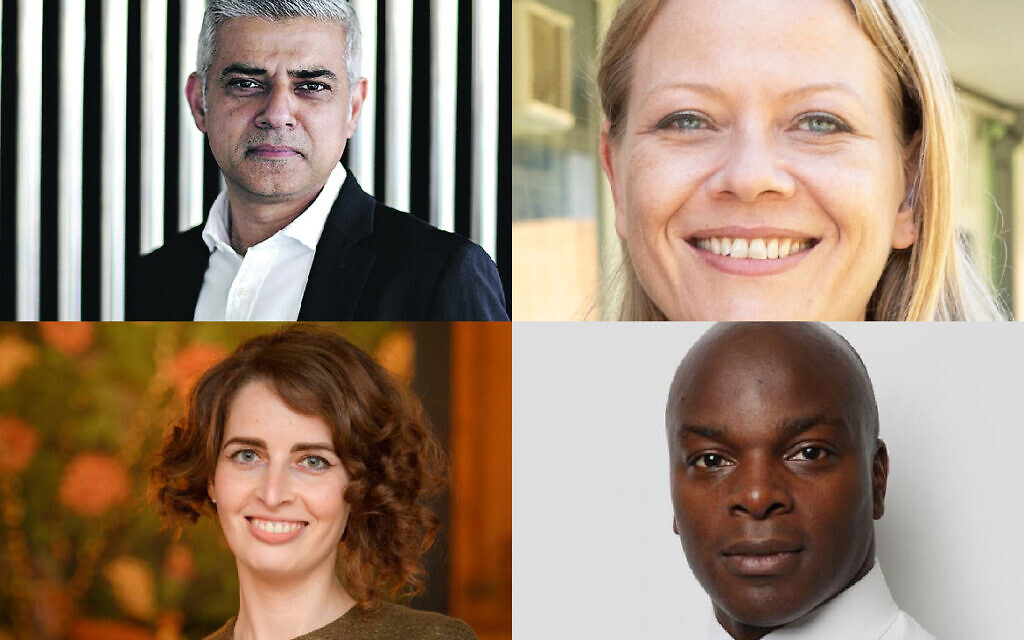 Sadiq Khan, Sian Berry, Luisa Porritt and Shaun Bailey
