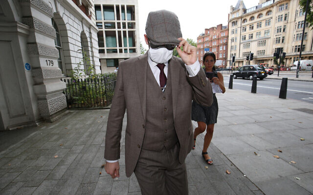 Benjamin Hannam leaving Westminster Magistrates' Court, London