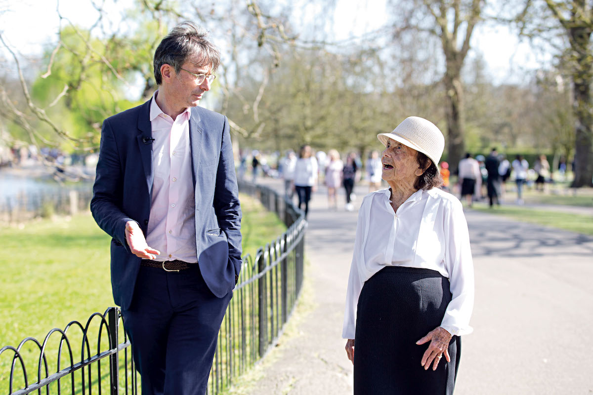 Robert Peston, ITV’s political editor, met Lily Ebert, a 97-year-old survivor.