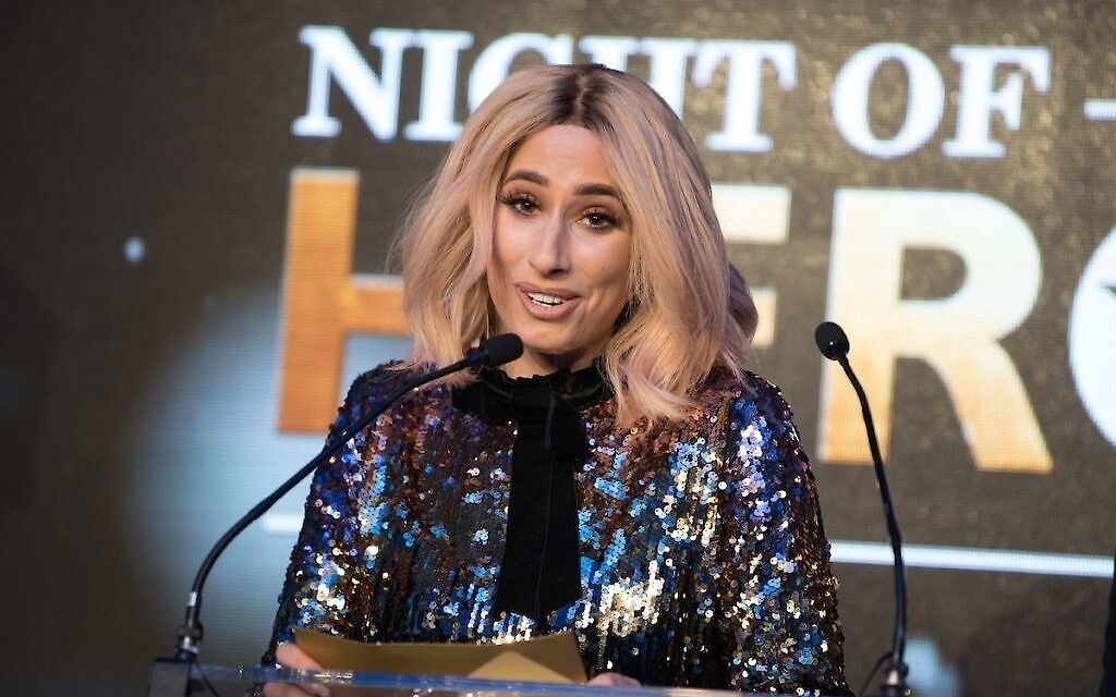 Stacey Solomon at the Jewish News Night of Heroes Awards (Blake Ezra Photography)