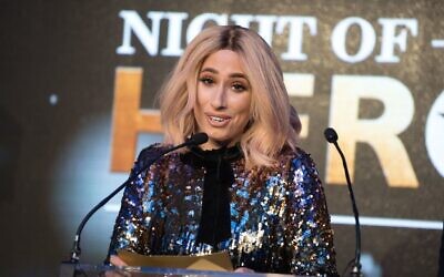 Stacey Solomon at the Jewish News Night of Heroes Awards (Blake Ezra Photography)