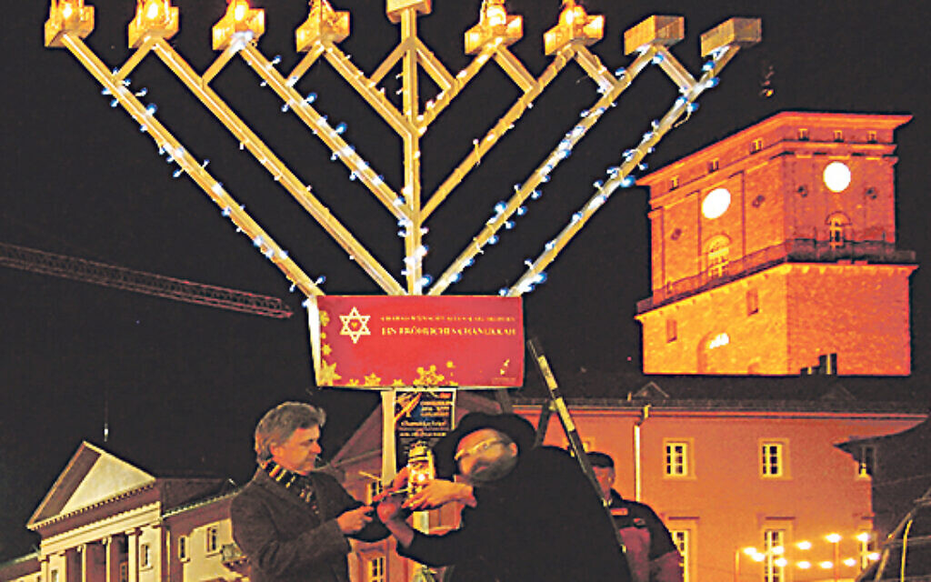 Chanukah celebrations in Karlsruhe, south-west Germany
