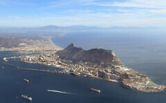 Gibraltar from above (Wikipedia / Author	Adam Cli / Attribution-ShareAlike 4.0 International (CC BY-SA 4.0)  https://creativecommons.org/licenses/by-sa/4.0/legalcode / Via Jewish News)