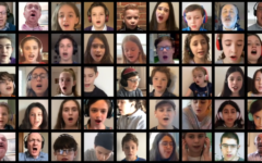 Virtual choir sings during the Yom HaShoah ceremony