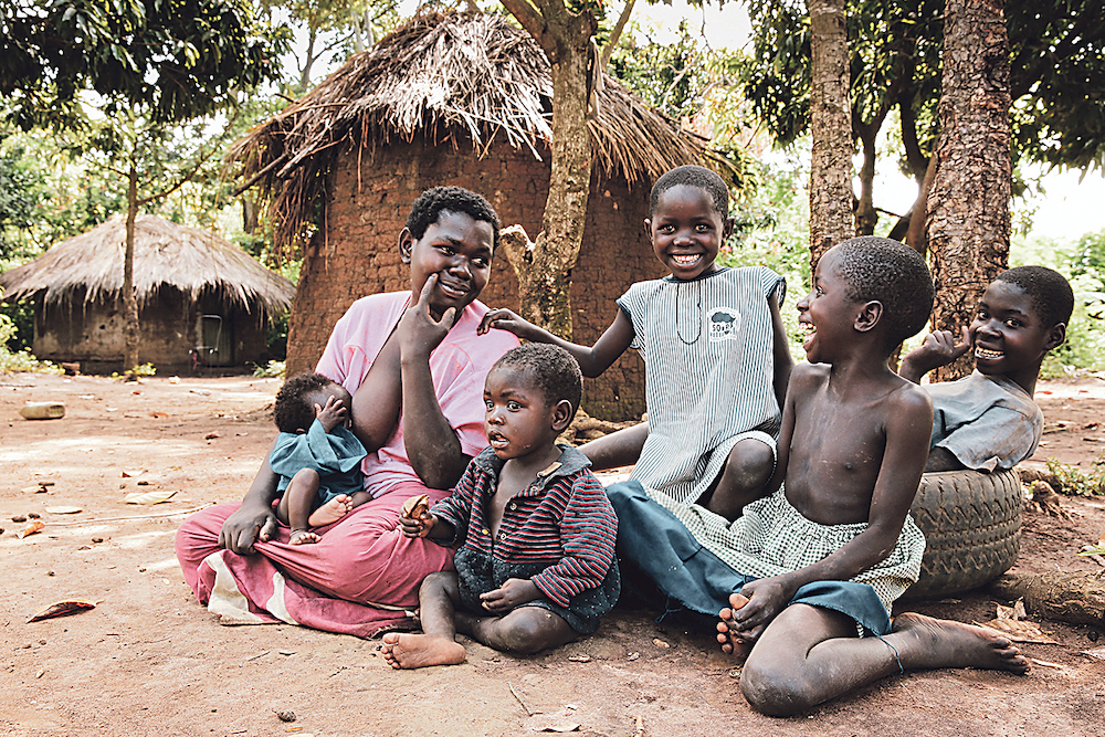 Rabbi Eri Kaiduwa’s wife and children in Namutumba District, Uganda