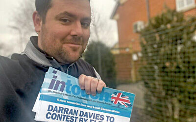 Darran Davies is contesting a by-election in Hillingdon 