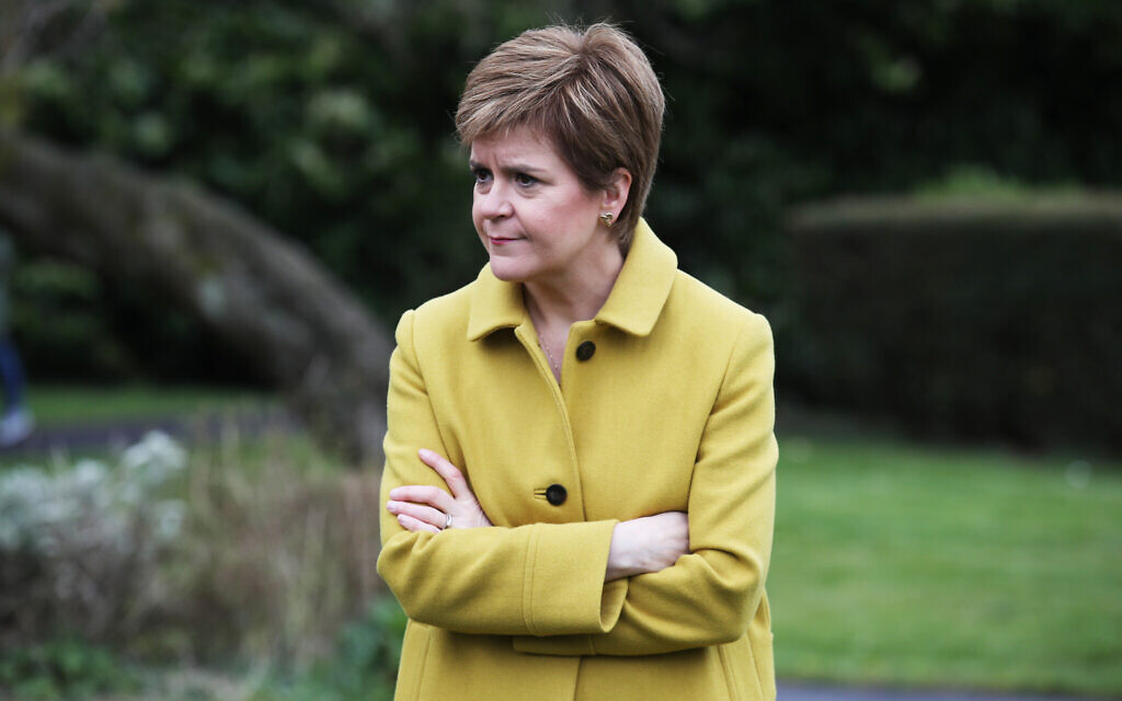 Scottish First Minister and SNP leader Nicola Sturgeon (PA Wire/PA Images / Andrew Milligan) via Jewish News