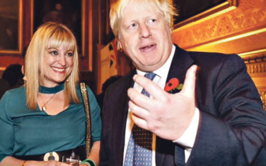 Marie van der Zyl, pictured with Boris Johnson