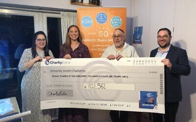 University Jewish Chaplaincy raised more than £700,000 in its 'Step up for Students' appeal