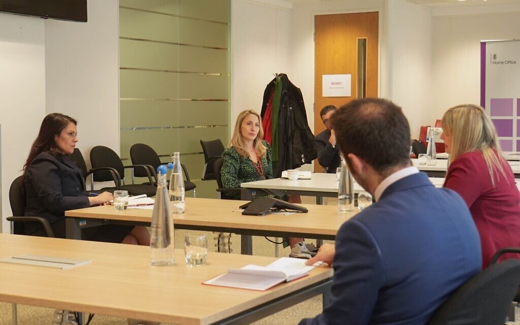 Priti Patel meeting with jewish community representatives
