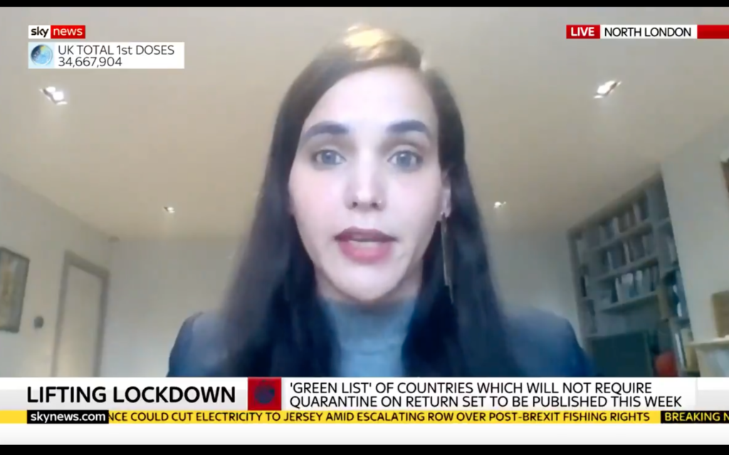 Sharon Ehrlich Bershadsky (Screenshot from Sky News)