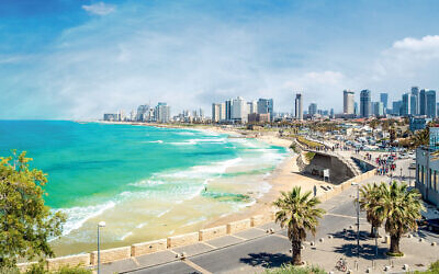 Panoramic view of  Tel Aviv, Israel