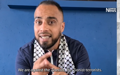Screenshot from the Convoy to Palestine video