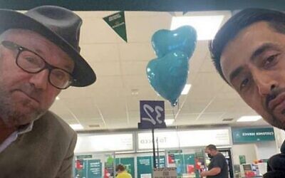 George Galloway tweeted this image of him and Cheema at a Morrisons supermarket in West Yorkshire earlier this month.