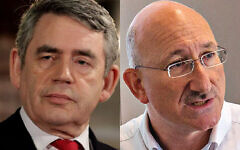Former PM Gordon Brown and David Cesarani