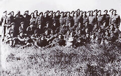 The only photo of the full X Troop with dog mascot (courtesy of Masters Family Collection) The only photo of the full X Troop with dog mascot (courtesy of Masters Family Collection)