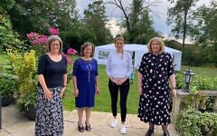 L-R Mrs Bendon, Louise Dorling, Rachel Riley and Mrs Buller