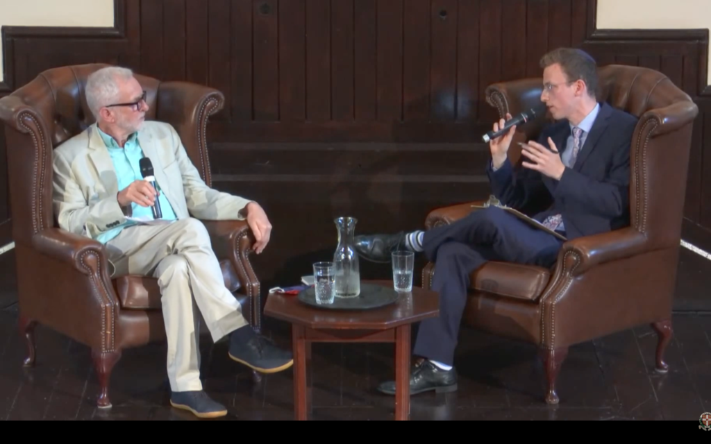 Jeremy Corbyn and Joel Rosen