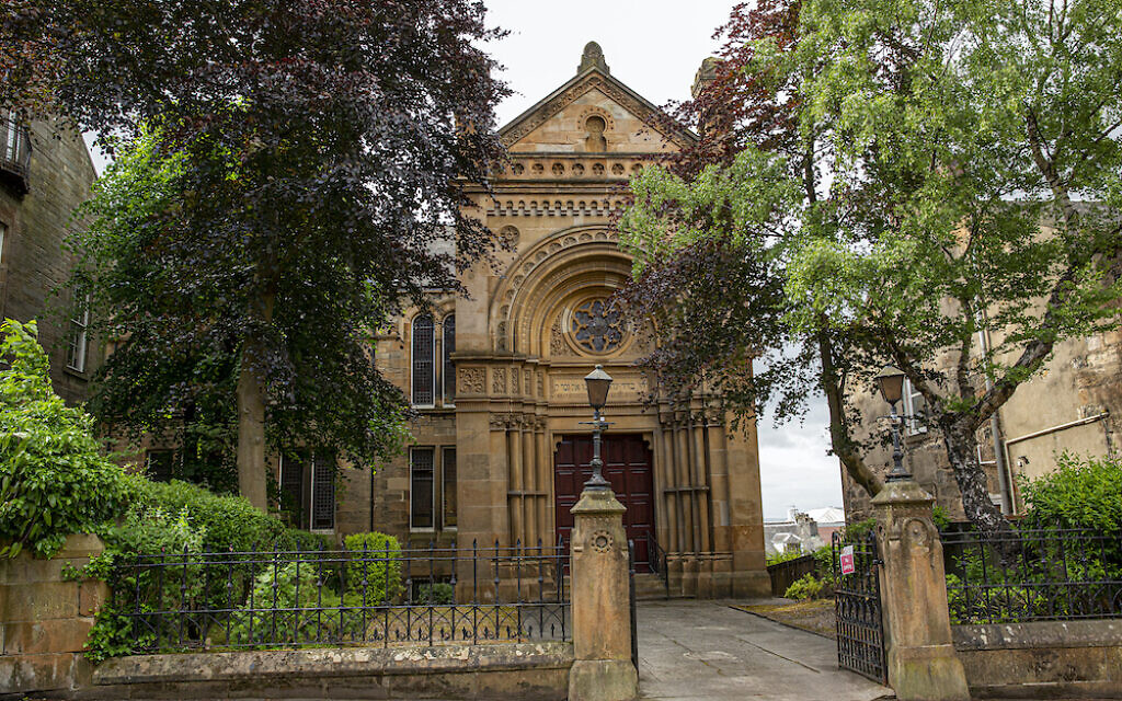 Exterior of Garnethill Synagogue on Hill Street. Photograph by Yvonne Livingstone.