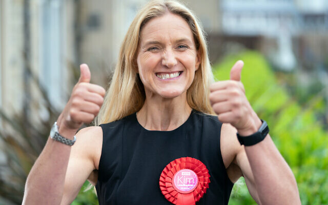 Labour's Kim Leadbeater after winning the Batley and Spen by-election.
