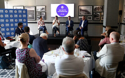 Panel at the antisemitism seminar (Photo by Chelsea FC/Chelsea FC)