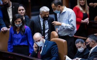 Coalition party leaders worked late into the night to try secure a compromise in the Knesset