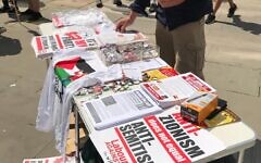 Labour Against The Witchhunt stall at protest against NEC move outside party HQ on Tuesday Labour Against The Witchhunt stall at protest against NEC move outside party HQ on Tuesday