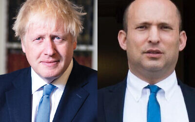 Boris Johnson and Naftali Bennett