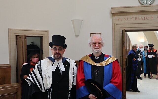 Rabbi Alex Goldberg and former Archbishop of Canterbury, Rowan Williams