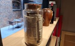 The time capsule has gone on display for the first time The time capsule has gone on display for the first time