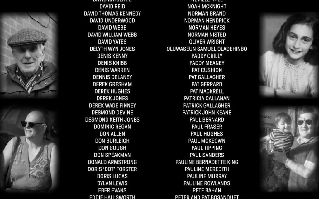 Screenshot from the video featuring Anne Frank