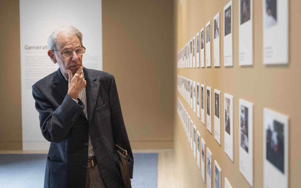 John Hajdu MBE, whose portrait features in the exhibition, explores Generations: Portraits of Holocaust Survivors. © IWM