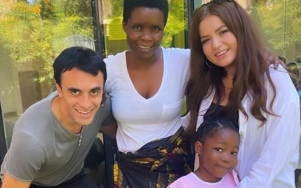 Matt Keston and Natasha Gee-Firsht with Victoria and her mother Anna