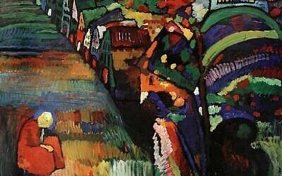 Wassily Kandinsky, Painting with Houses ( Courtesy/ Stedelijk Museum, Amsterdam via Times of Israel)