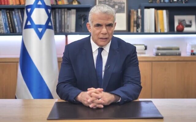 Israeli Foreign Minister Yair Lapid (Jewish News)