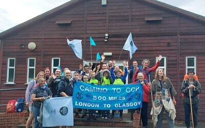 The group set off from London on 5 September and hope to reach Glasgow by 30 October