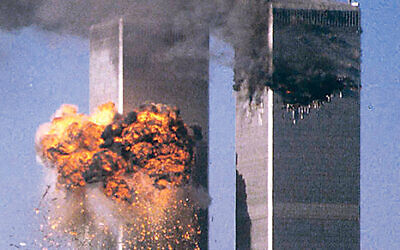 United Flight 175 crashes into the south tower (L) of the World Trade
Center in New York as the north tower burns after being hit by American
Flight 11 a short time earlier, in this file photo from September 11,
2001. This year's anniversary of the September 11 attacks in New York
and Washington will echo the first one, with silence for the moments
the planes struck and when the buildings fell, and the reading of 2,792
victims' names. REUTERS/Sean Adair-Files

HB/